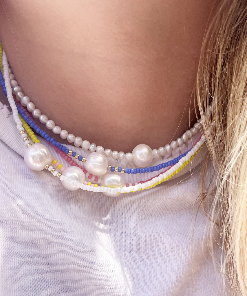 Bondi Babe Necklace // White