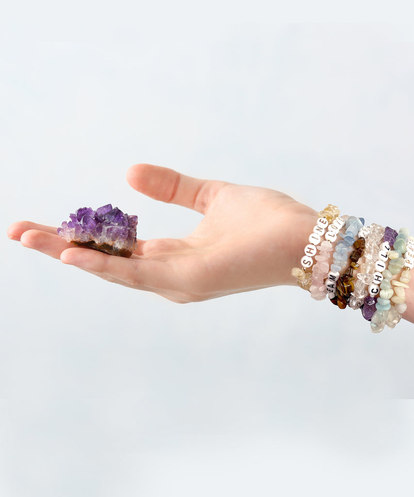 Good Vibes Personalised Bracelet // Amethyst